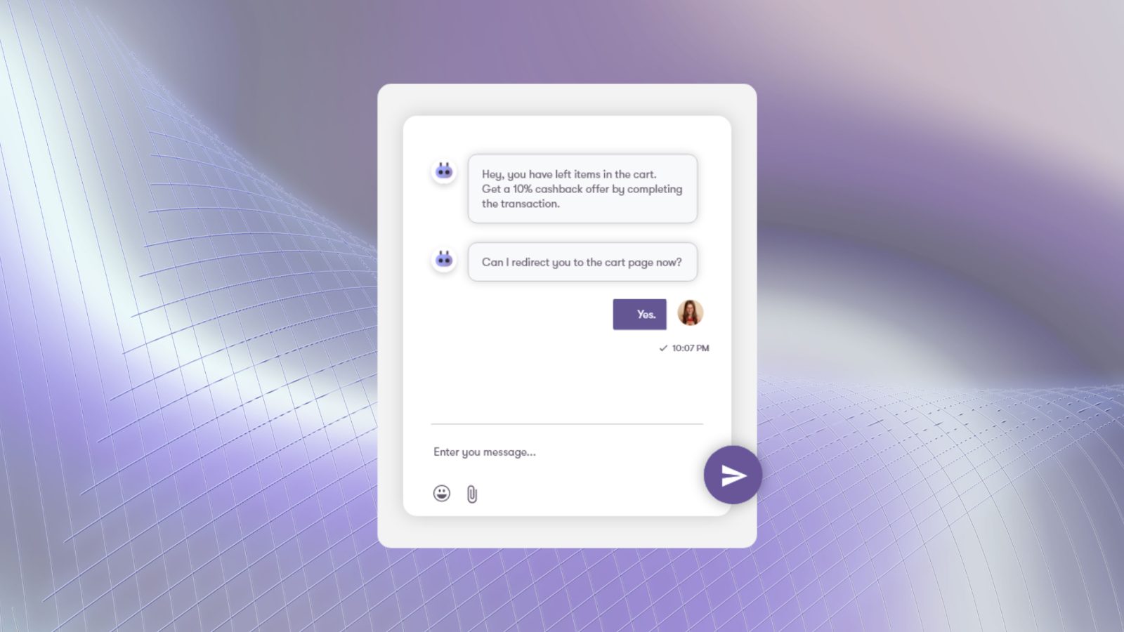 Conversational Shopping to Reduce Cart Abandonment