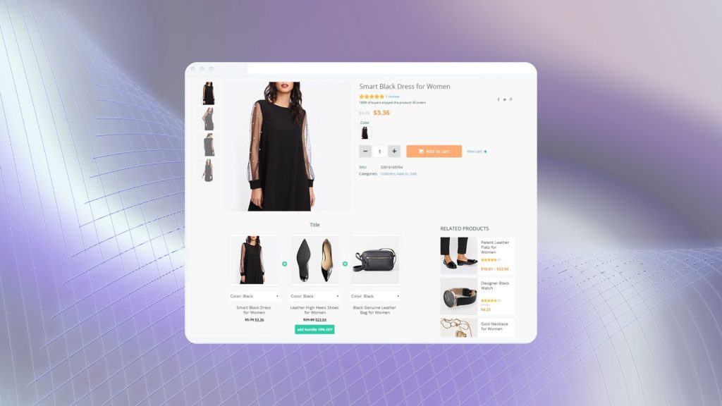 Product pages Offer add-ons to Increase Average Order Value