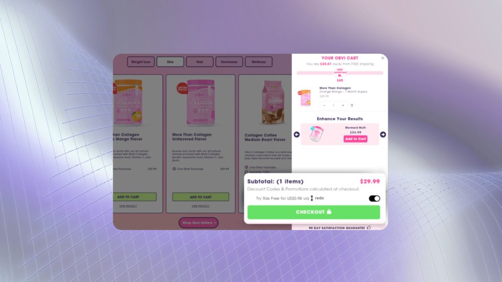 Shopping Cart last minute offers to increase Average Order Value