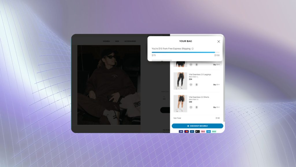 GymShark Free Shipping Threshold to Increase Average Order Value