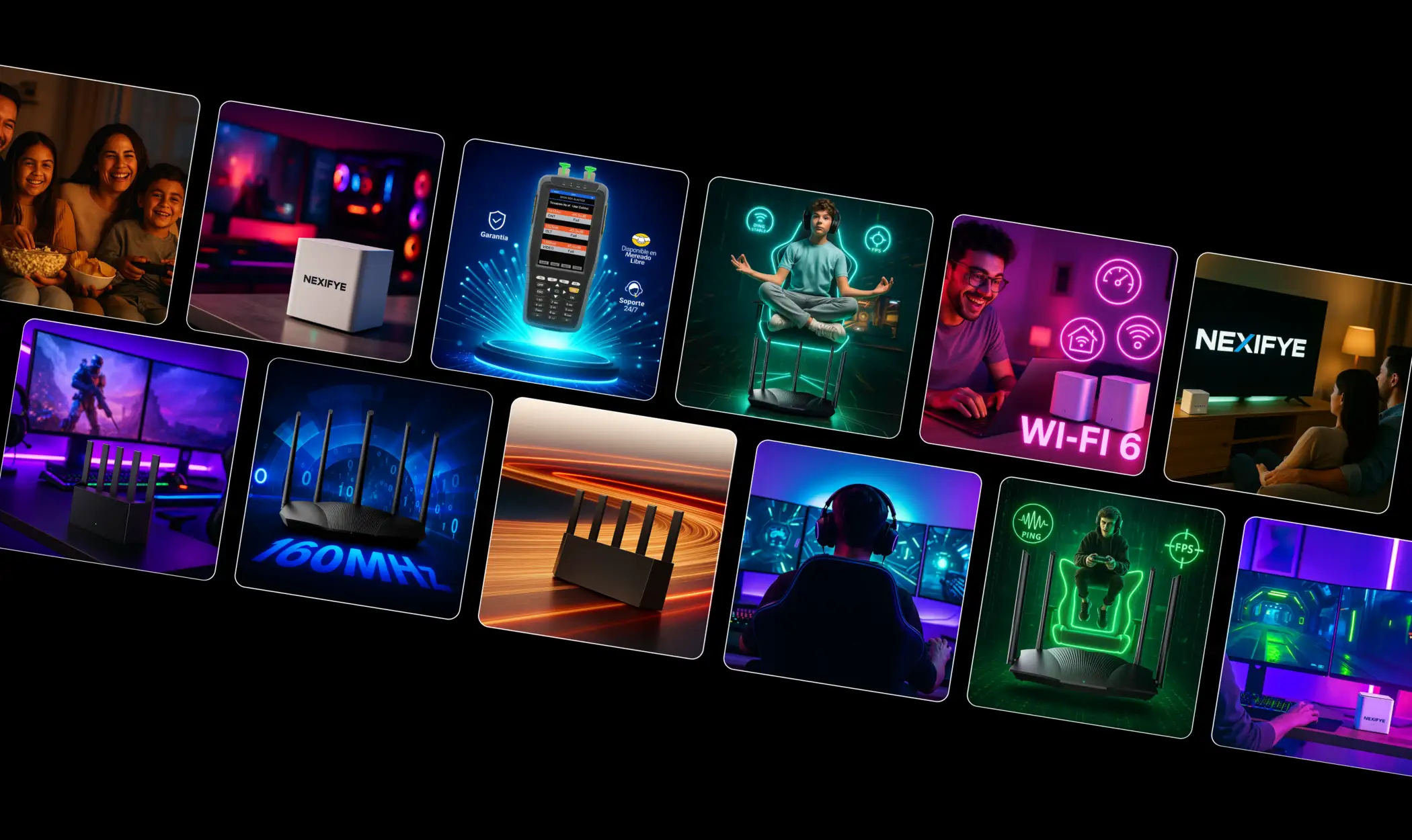 A variety of our image creatives automation results